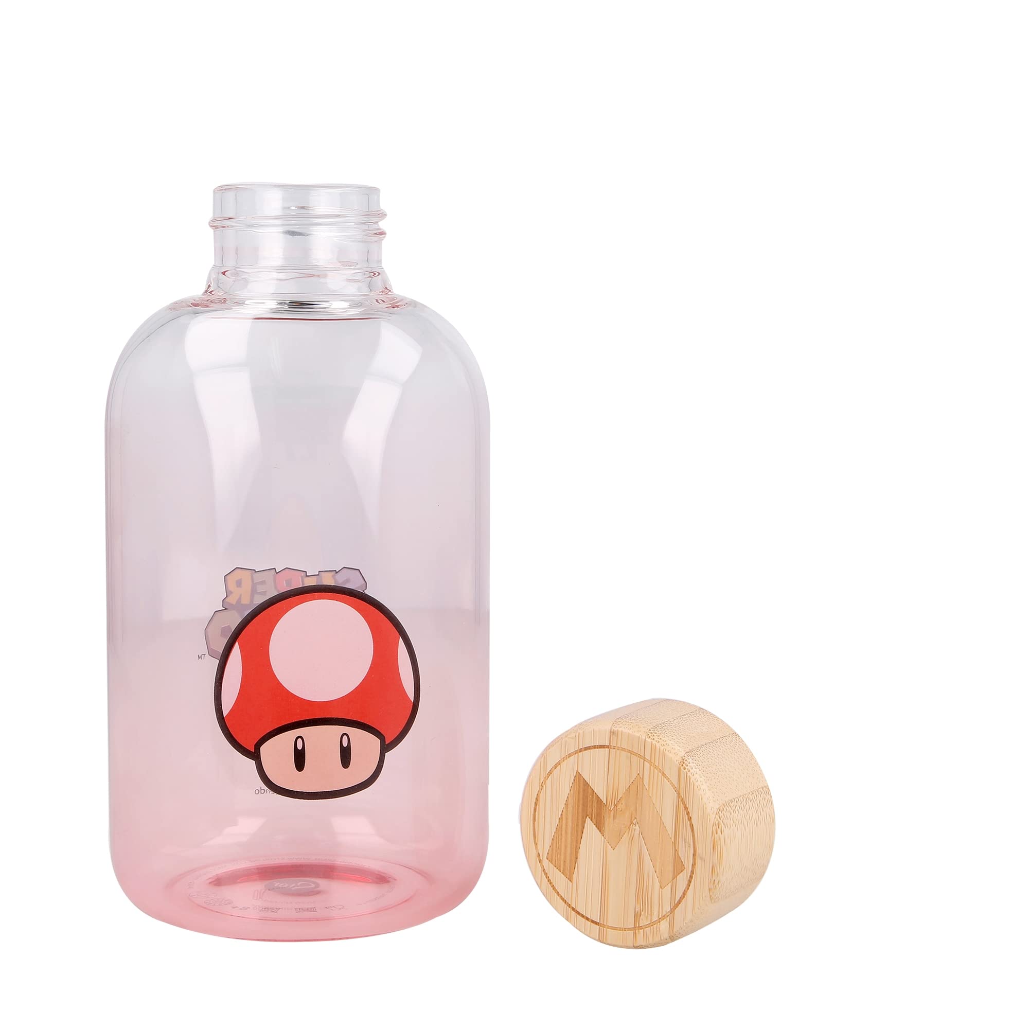 Stor8412497003846vidrio Botella, 620 Ml Capacidad, Super Mario Stor8412497003846vidrio Botella, 620 Ml Capacidad, Super Mario